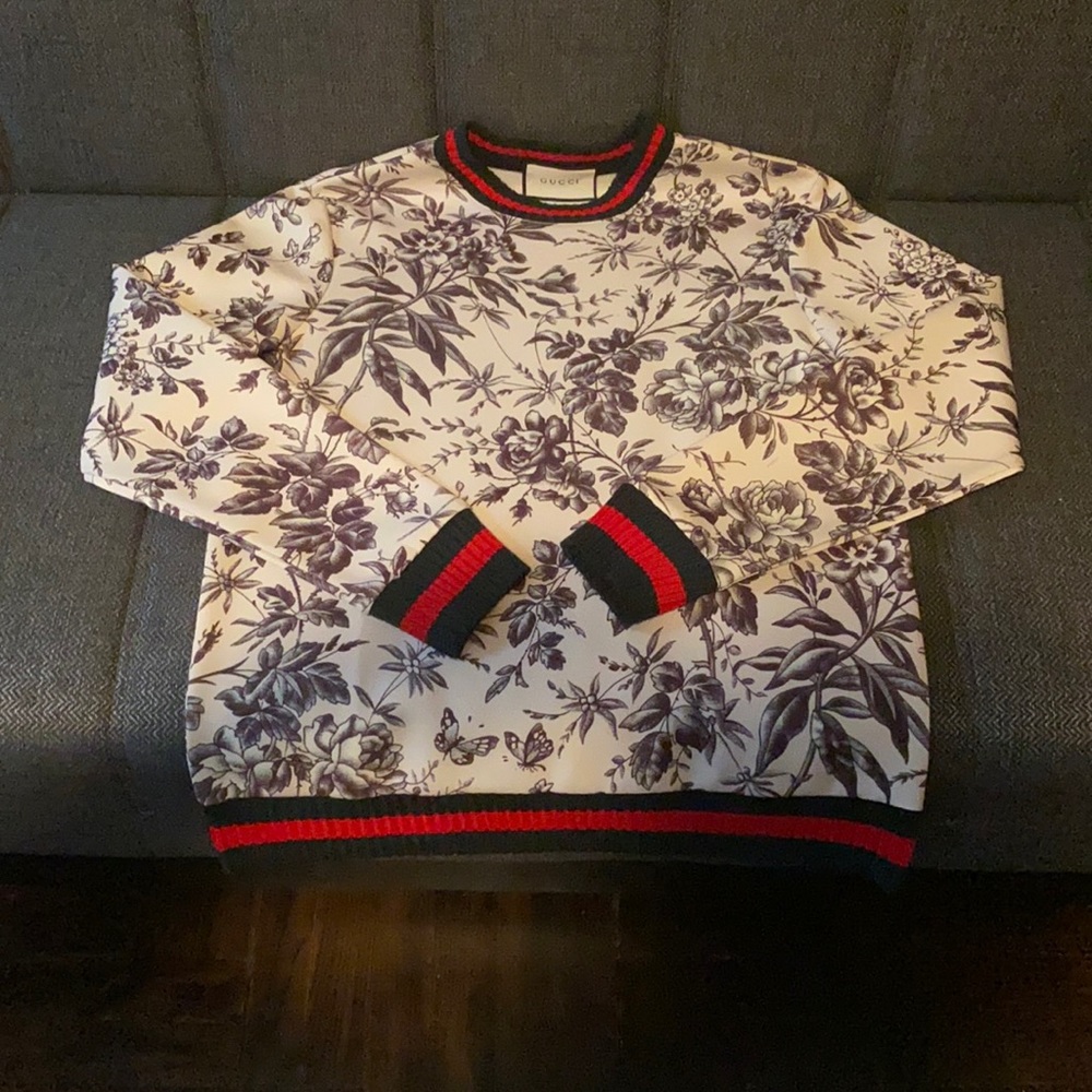 Gucci Floral Neoprene Sweatshirt